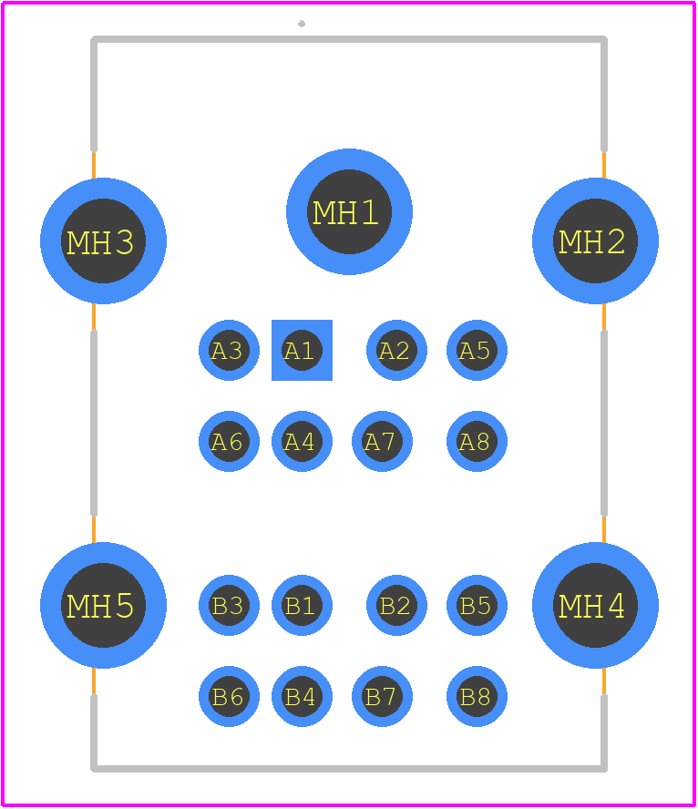 KMDGX-8S/8S-S4N - Kycon PCB footprint - Other - Other - KMDGX-8S/8S-S4N-2
