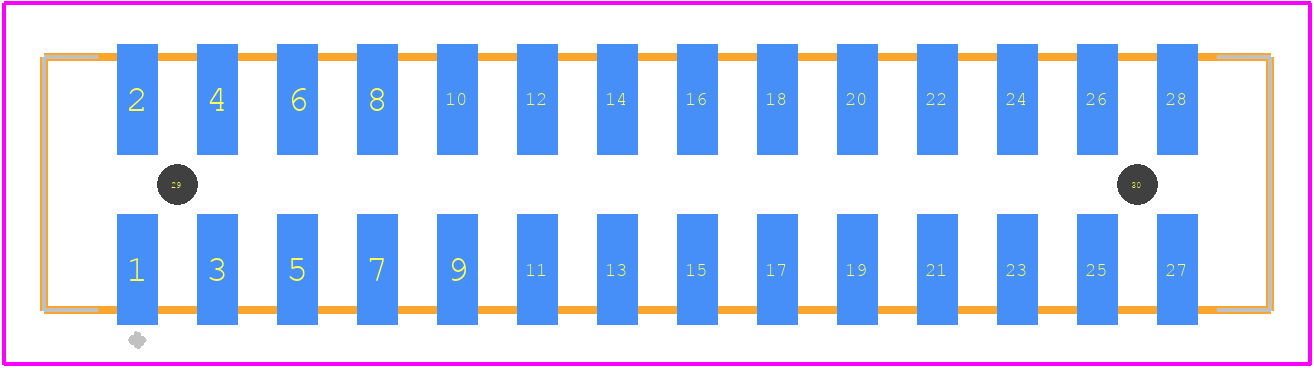 87832-2820 - Molex PCB footprint - Other - Other - 87832-2820-2