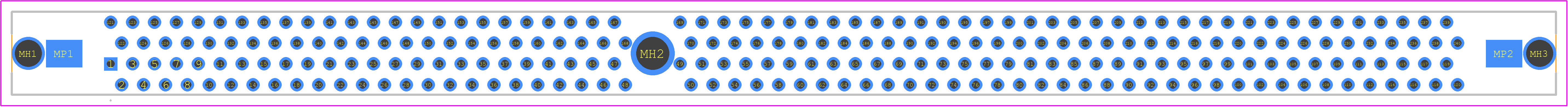 10081530-12207LF - Amphenol PCB footprint - Other - Other - 10081530-12207LF