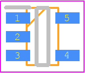 XC6127C30AMR-G - Torex PCB footprint - SOT23 (5-Pin) - SOT23 (5-Pin) - SOT-25-ren1