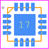 STMPE811QTR - STMicroelectronics PCB footprint - Quad Flat No-Lead - Quad Flat No-Lead - ST QFN16_2