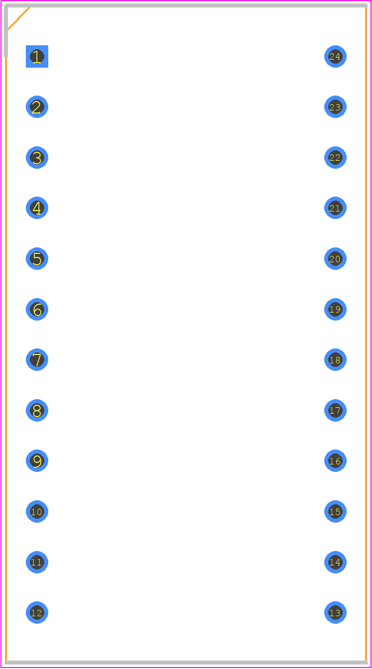 UM245R - FTDI Chip PCB footprint - Dual-In-Line Sockets - Dual-In-Line Sockets - UM245R