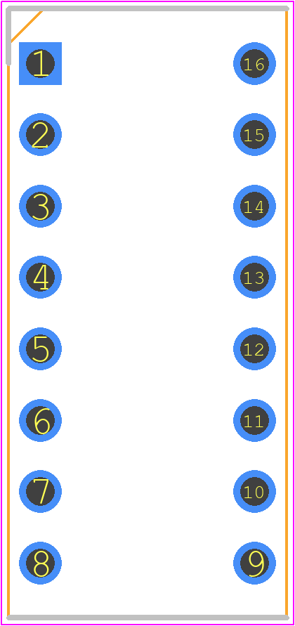 MCNDS-08-V - Multicomp Pro PCB footprint - Dual-In-Line Sockets - Dual-In-Line Sockets - MCNDS-08-V