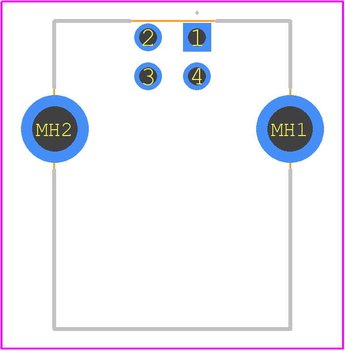 KUSBX-BS1N-W - Kycon PCB footprint - Other - Other - KUSBX-BS1N-W-4