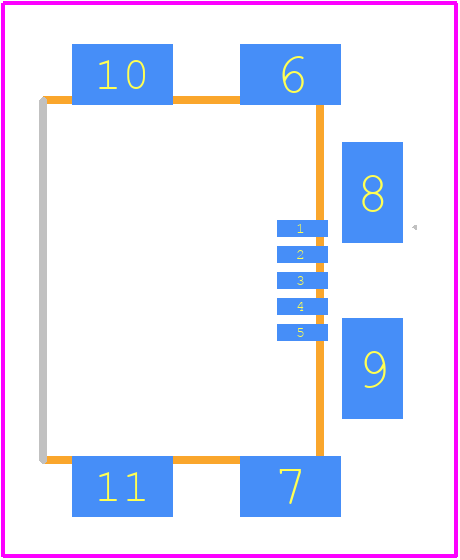 47491-0001 - Molex PCB footprint - Other - Other - 47491-0001