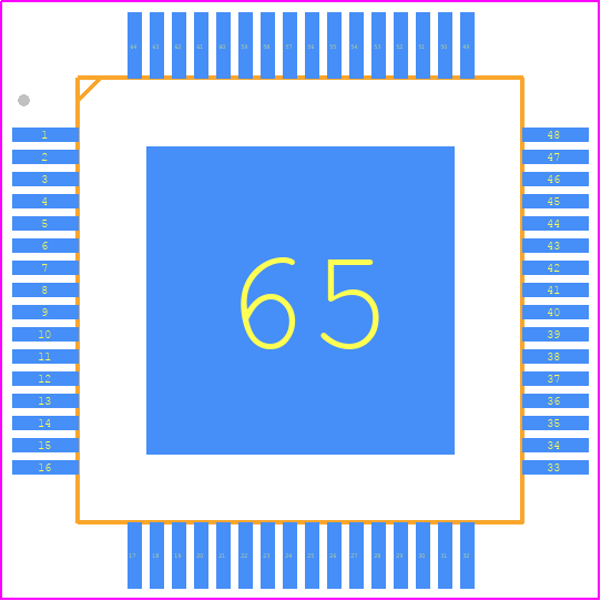 SPC58EC80E1Q0C0X - STMicroelectronics PCB footprint - Quad Flat Packages - Quad Flat Packages - eTQFP64_2022