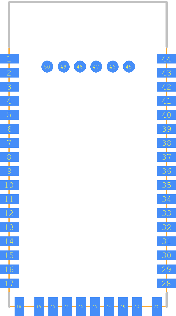 RN52SRC-I/RM100 - Microchip PCB footprint - Other - Other - RN52-DS
