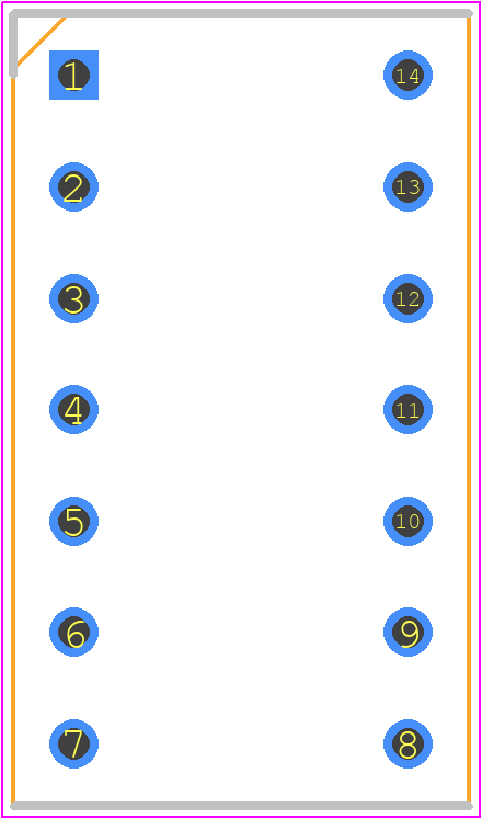 2227MC-14-03-10-F1 - Multicomp Pro PCB footprint - Dual-In-Line Sockets - Dual-In-Line Sockets - 2227MC-14-03-10-F1_A