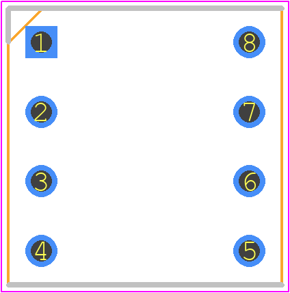 D2808-42 - Harwin PCB footprint - Dual-In-Line Sockets - Dual-In-Line Sockets - D2808-42