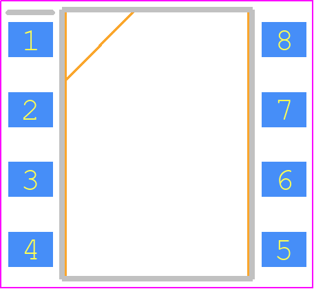 LH1526AAC - Vishay PCB footprint - Small Outline Packages - Small Outline Packages - SMD-8_2021_1