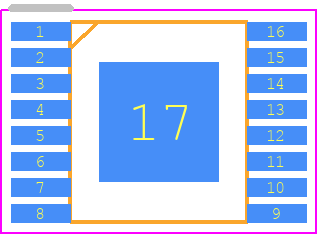 ZXLD1370EST16TC - Diodes Incorporated PCB footprint - Small Outline Packages - Small Outline Packages - TSSOP-16EP
