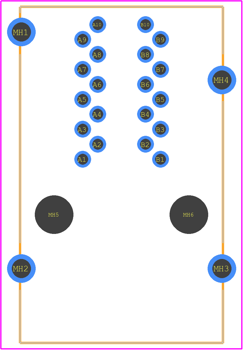 G10X-288S7-QQ - Kycon PCB footprint - Other - Other - G10X-288S7-QQ-2