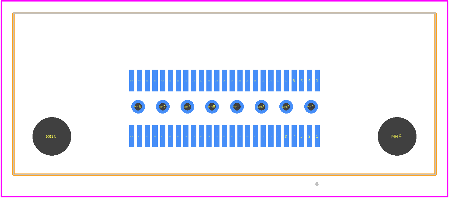 QTS-025-01-L-D-RA - SAMTEC PCB footprint - Other - Other - QTS-025-01-L-D-RA-2
