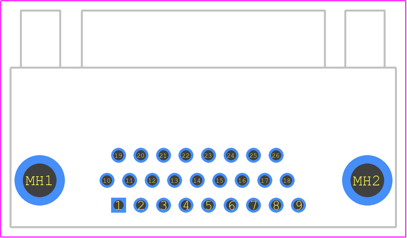 09562525613 - HARTING PCB footprint - Other - Other - 09562525613