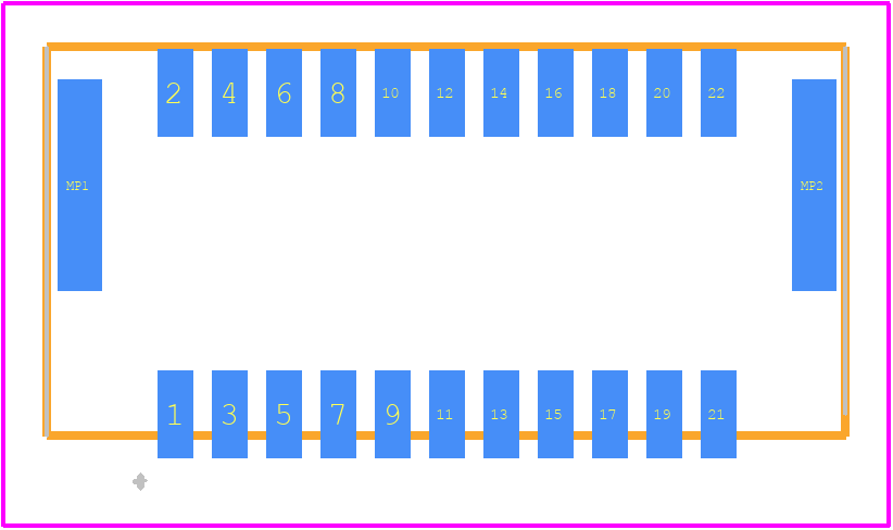 505448-2271 - Molex PCB footprint - Other - Other - 505448-2271-1
