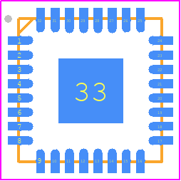 9DBV0541AKLFT - Renesas Electronics PCB footprint - Quad Flat No-Lead - Quad Flat No-Lead - NLG 32 P1