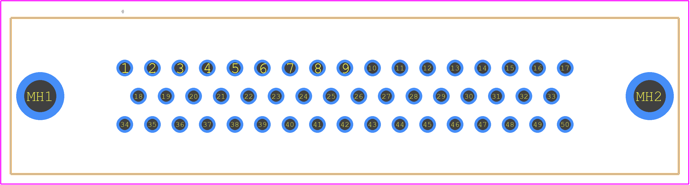 09665216703 - HARTING PCB footprint - Other - Other - 09665216703-1