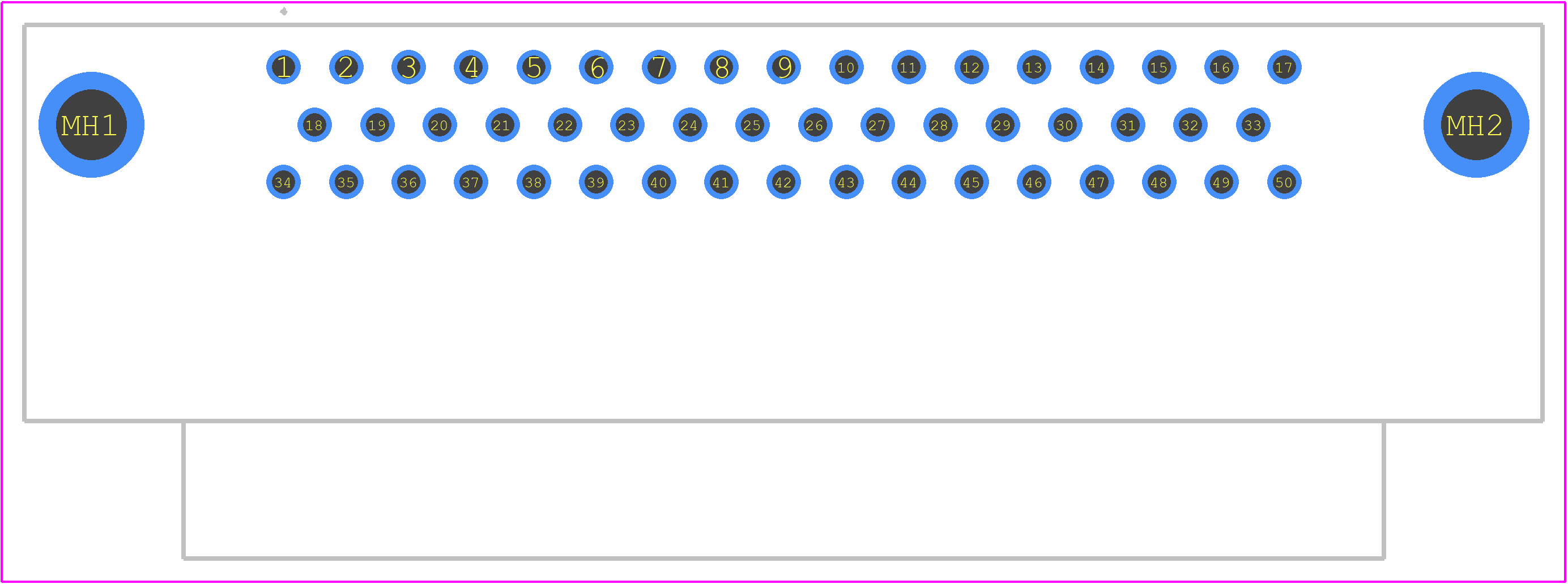 09665227802 - HARTING PCB footprint - Other - Other - 09665227802-2