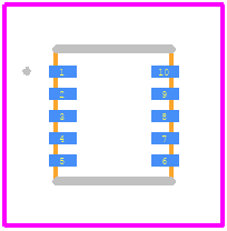 MAXM15465AMB+T - Analog Devices PCB footprint - Other - Other - 10-CSP_BGA_EM-3X2.6X1.5_2023-6