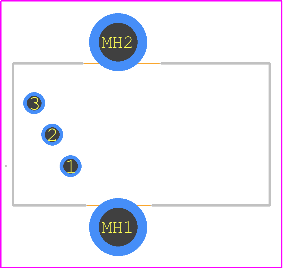 GT5E-1P-DS(70) - Hirose PCB footprint - Other - Other - GT5E-1P-DS(70)-2