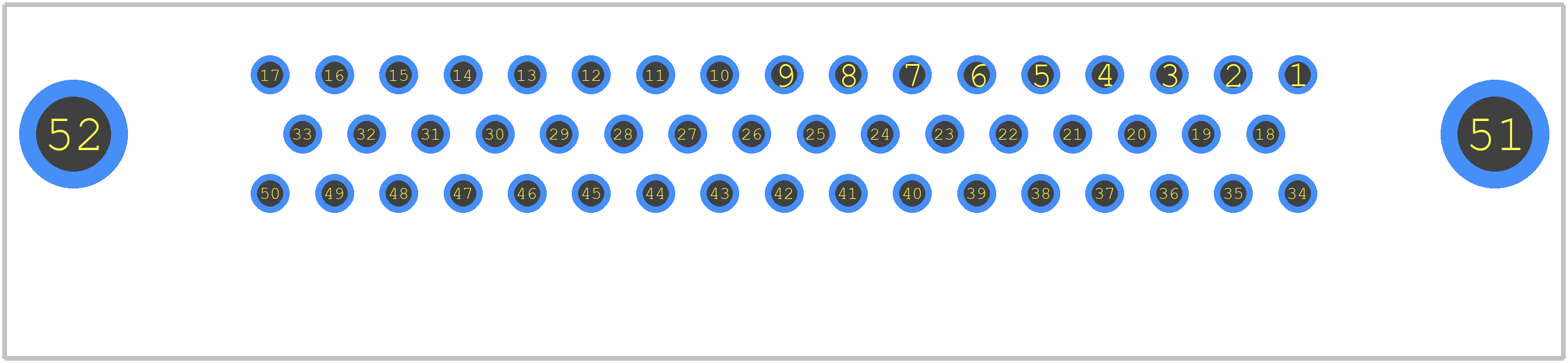 09 66 552 6616 - HARTING PCB footprint - Other - Other - 966552616