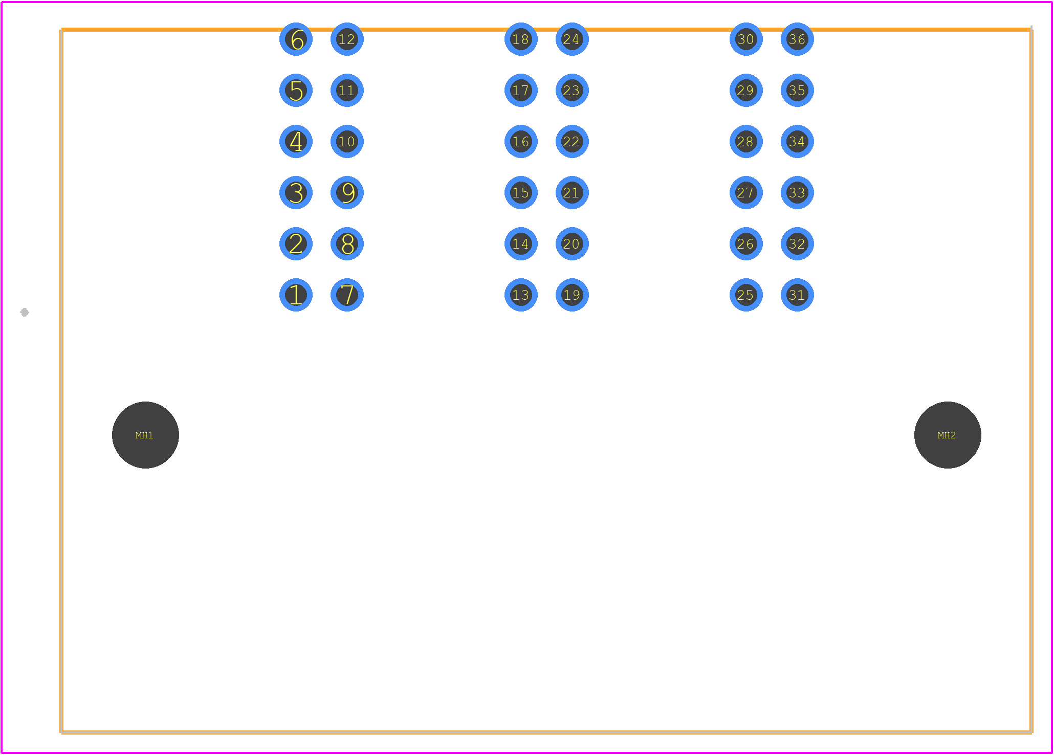 151035-0003 - Molex PCB footprint - Other - Other - 151035-0003-3
