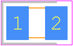 SMAZ10-13-F - Diodes Incorporated PCB footprint - Diodes Chip - Diodes Chip - SMA