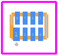 NLU3G17MUTAG - onsemi PCB footprint - Other - Other - UDFN8 1.8x1.2, 0.4P CASE 517AJ−01 ISSUE O