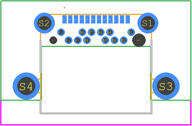 USB-C31-S-RA-EH2.0B-BK-T/R - Adam Tech PCB footprint - Other - Other - USB-C31-S-RA-EH2.0B-BK-T/R-3