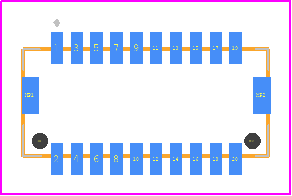 DF20G-20DP-1V(56) - Hirose PCB footprint - Other - Other - DF20G-20DP-1V(56)-1