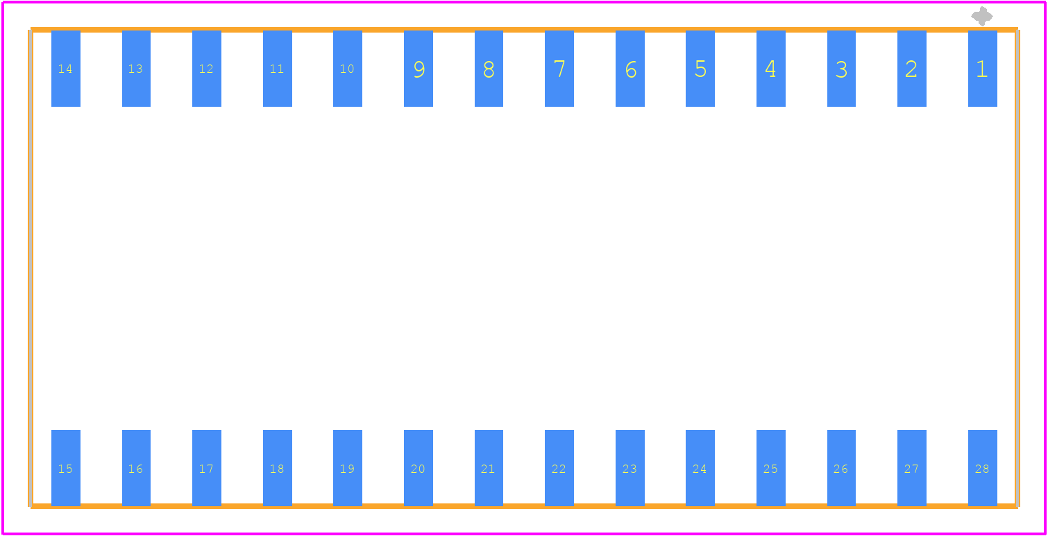 ICF-628-T-I-TR - SAMTEC PCB footprint - Other - Other - ICF-628-T-I-TR-4