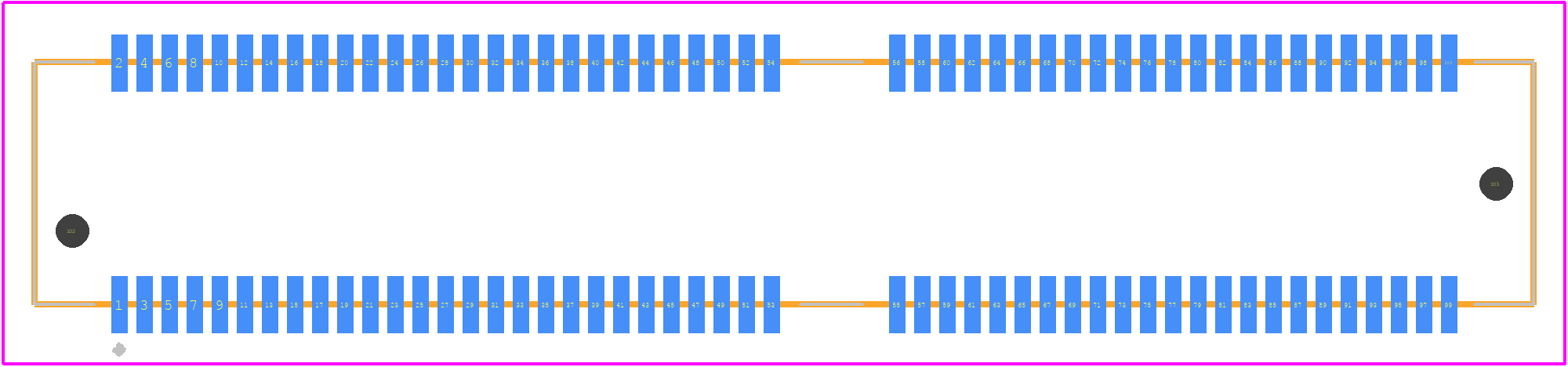 MEC8-150-02-L-DV-A-K-TR - SAMTEC PCB footprint - Other - Other - MEC8-150-02-L-DV-A-K-TR-1