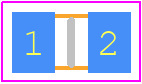 WCR0805-12RFI - TT Electronics PCB footprint - Resistor Chip - Resistor Chip - WCR0805-ren1