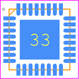 MLX71120KLQ-AAA-000-TU - Melexis PCB footprint - Quad Flat No-Lead - Quad Flat No-Lead - qfn32++