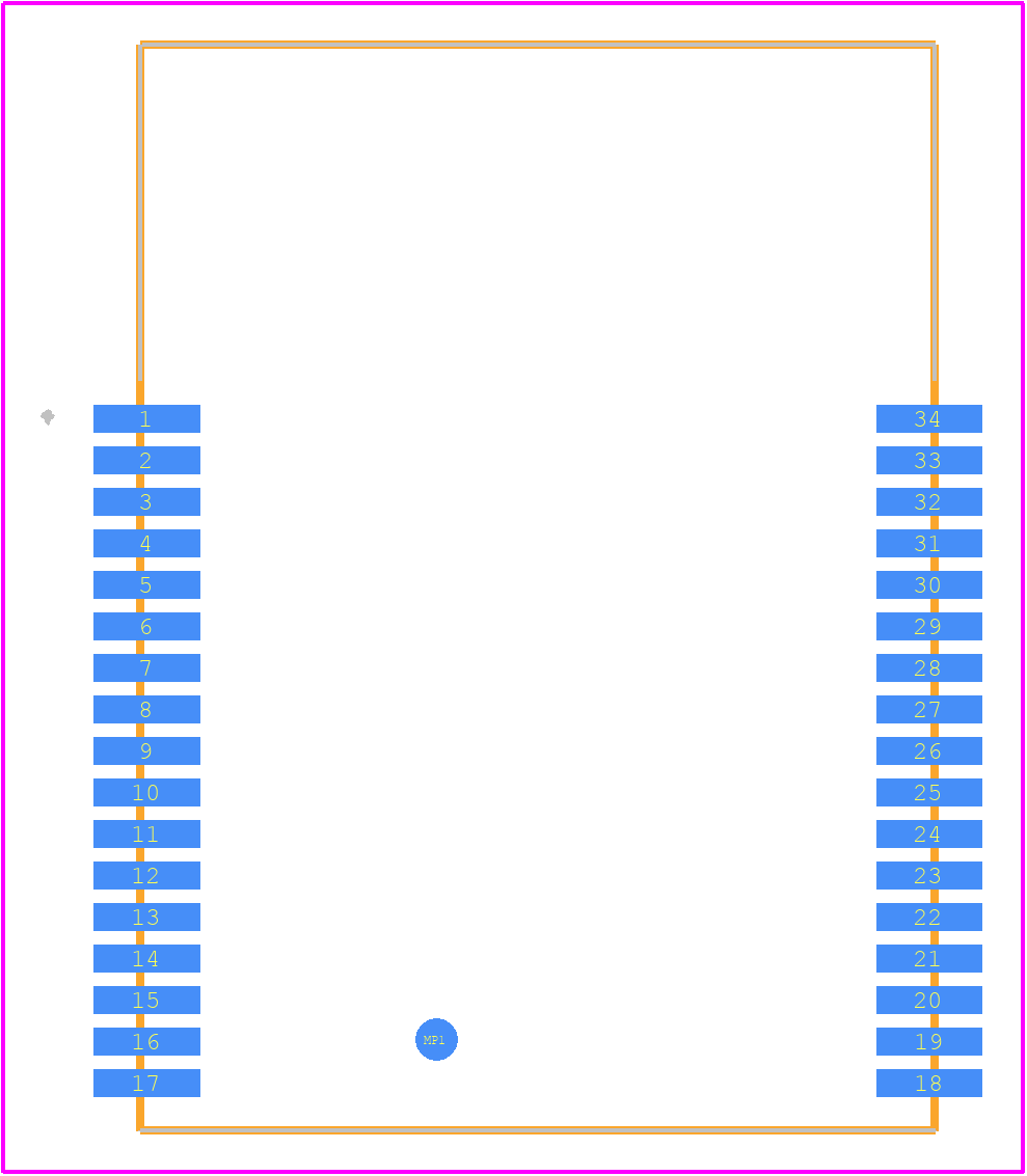 DWM1001C - Decawave PCB footprint - Other - Other - DWM1001C-1