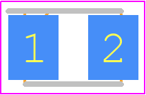 597-3301-207F - Dialight PCB footprint - LED Moulded - LED Moulded - 597-3301-207F