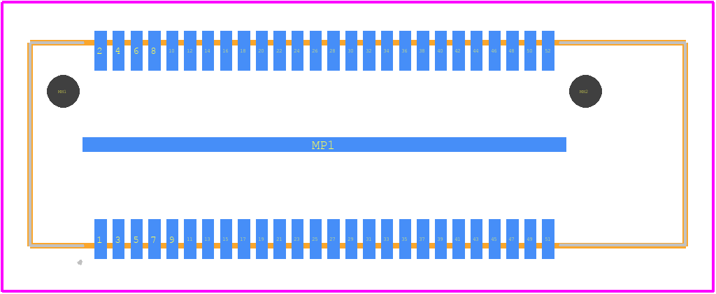 ASP-129637-13 - SAMTEC PCB footprint - Other - Other - ASP-129637-13-6