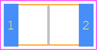 CR2512AJ/-3R0EAS - Bourns PCB footprint - Resistor Chip - Resistor Chip - CR2512AJ/-3R0EAS