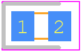 BZY55C4V3 RBG - Taiwan Semiconductor PCB footprint - Diodes Chip - Diodes Chip - 0805 (2012 Metric)