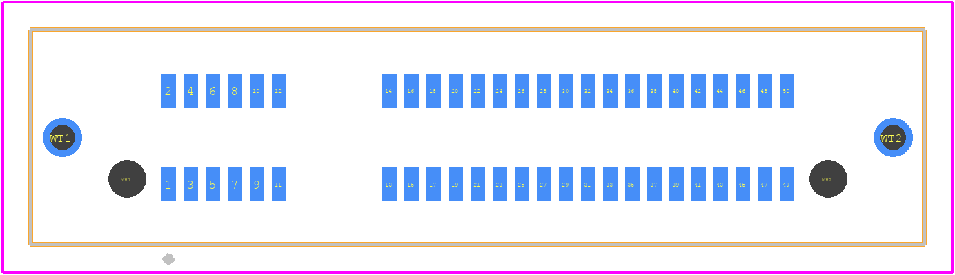 HSEC8-125-01-L-DV-A-WT-K-TR - SAMTEC PCB footprint - Other - Other - HSEC8-125-01-L-DV-A-WT-K-TR-1