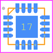 ADS7946SRTET - Texas Instruments PCB footprint - Quad Flat No-Lead - Quad Flat No-Lead - RTE (S-PWQFN-N16)-1