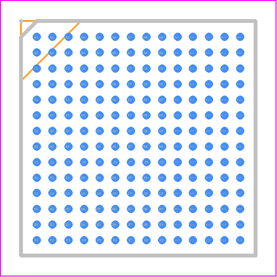 AD9684BBPZ-500 - Analog Devices PCB footprint - BGA - BGA - AD9684BBPZ-500