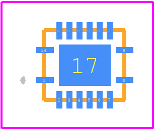SN74AVC4T774RGYR - Texas Instruments PCB footprint - Other - Other - SN74AVC4T774RGYR-2
