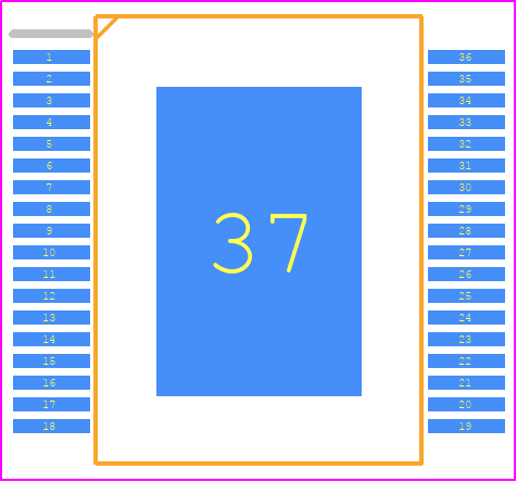 L99SD01TR-E - STMicroelectronics PCB footprint - Small Outline Packages - Small Outline Packages - PSSO36 (slug ssup) paczzzkage outline