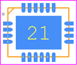 LTC2600IUFD#PBF - Analog Devices PCB footprint - Quad Flat No-Lead - Quad Flat No-Lead - LTC2600IUFD#PBF*