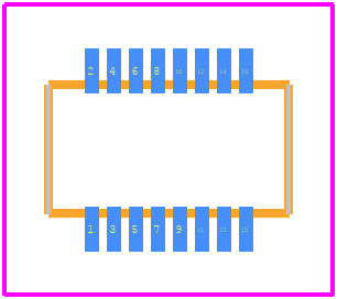 500334-0160 - Molex PCB footprint - Other - Other - 500334-0160-2