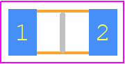 WSL06122L000FEA - Vishay PCB footprint - Resistor Chip - Resistor Chip - 3.05mmX1.5mm
