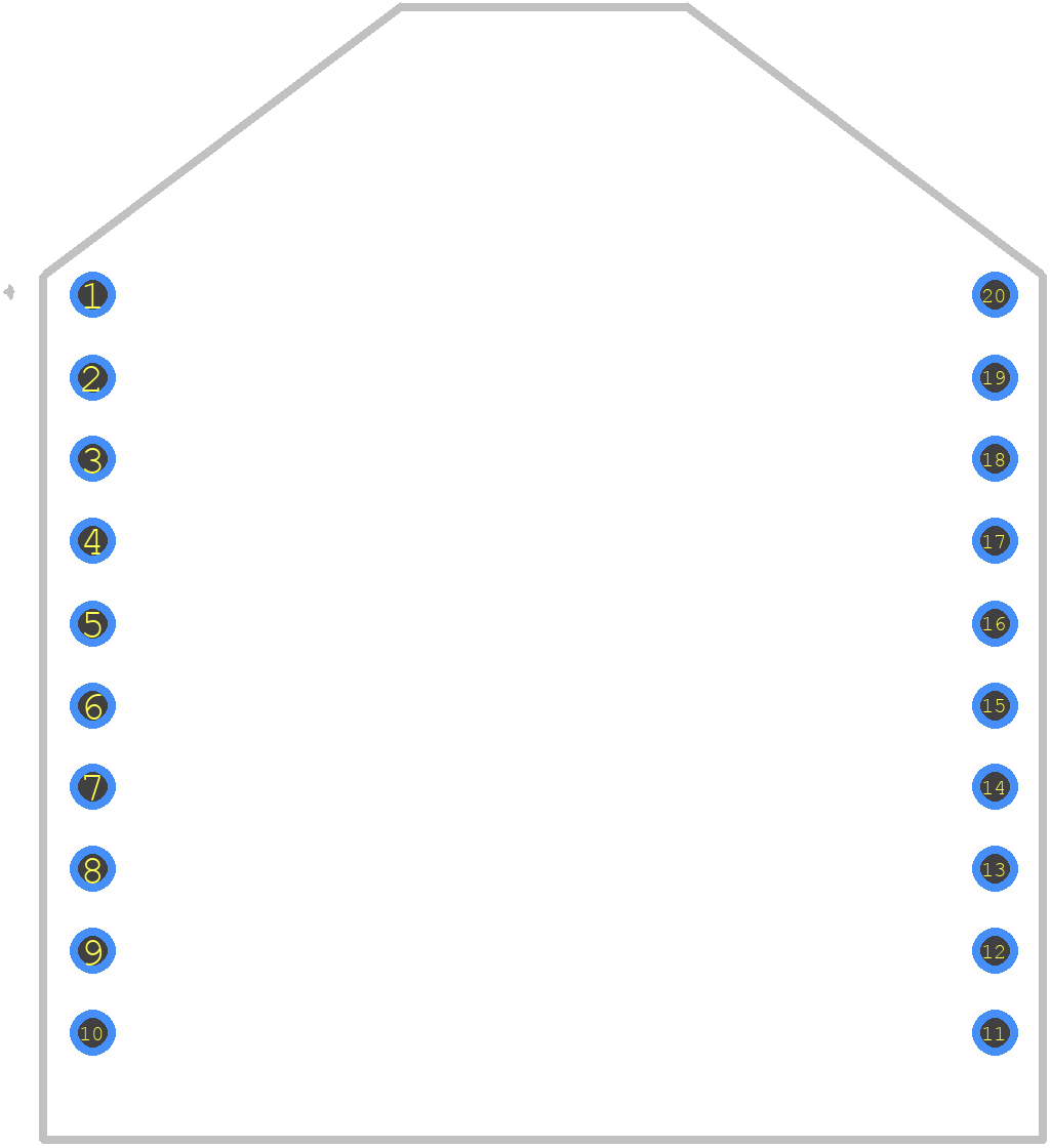 XB24-Z7PIT-004 - Digi International PCB footprint - Other - Other - Digi XBee 802.15.4