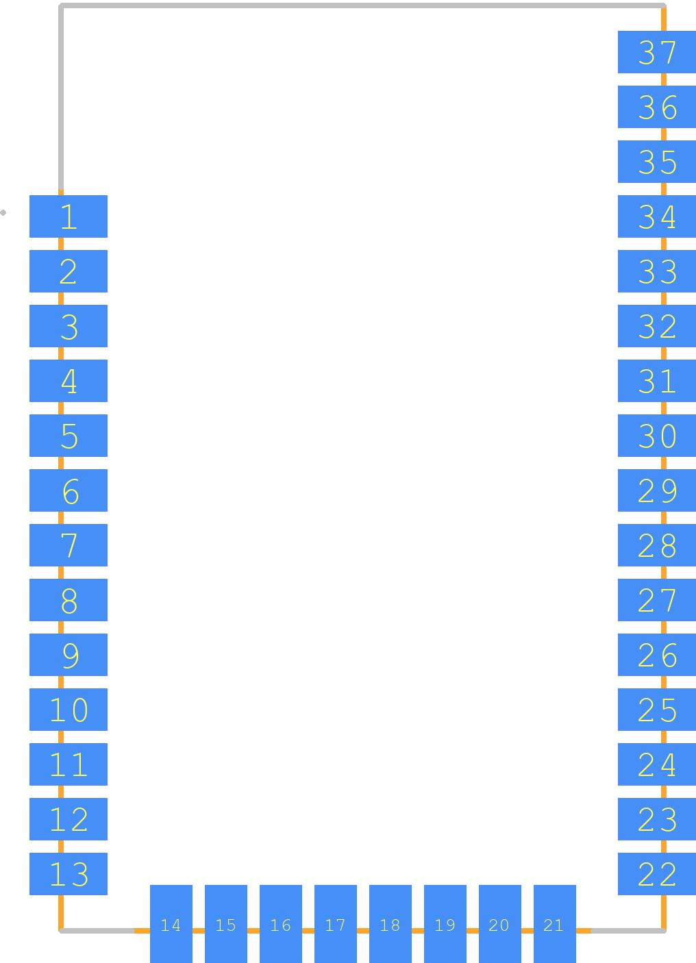 XB8-DMUS-002 - Digi International PCB footprint - Other - Other - XB8-DPUS-001 (868LP)