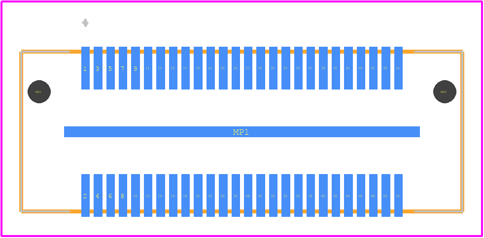 QFS-026-06.25-SL-D-A-P - SAMTEC PCB footprint - Other - Other - QFS-026-06.25-SL-D-A-P-1